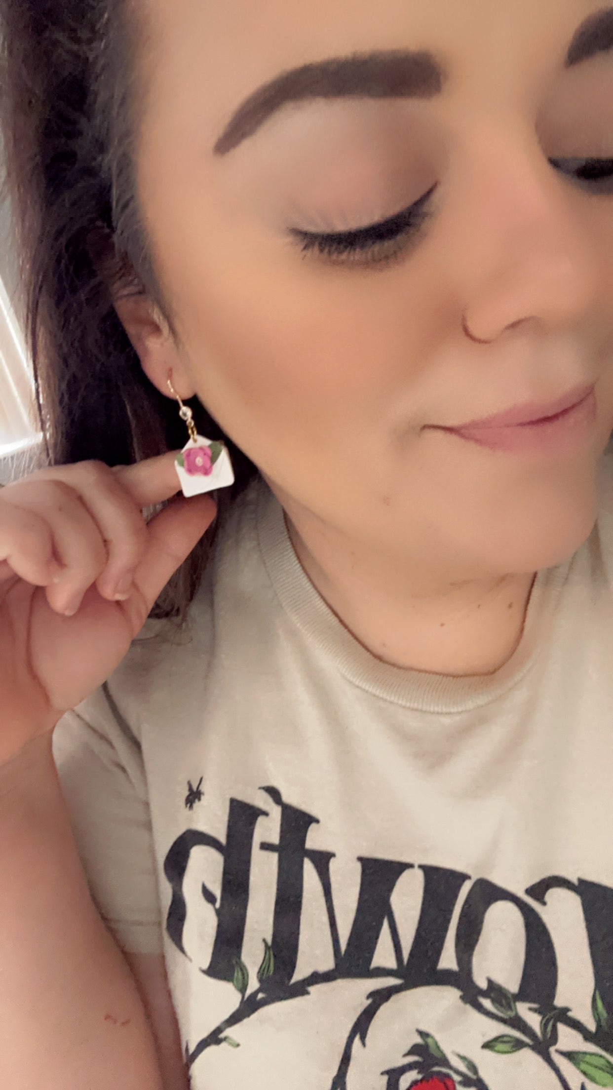 Floral Letter Dangles