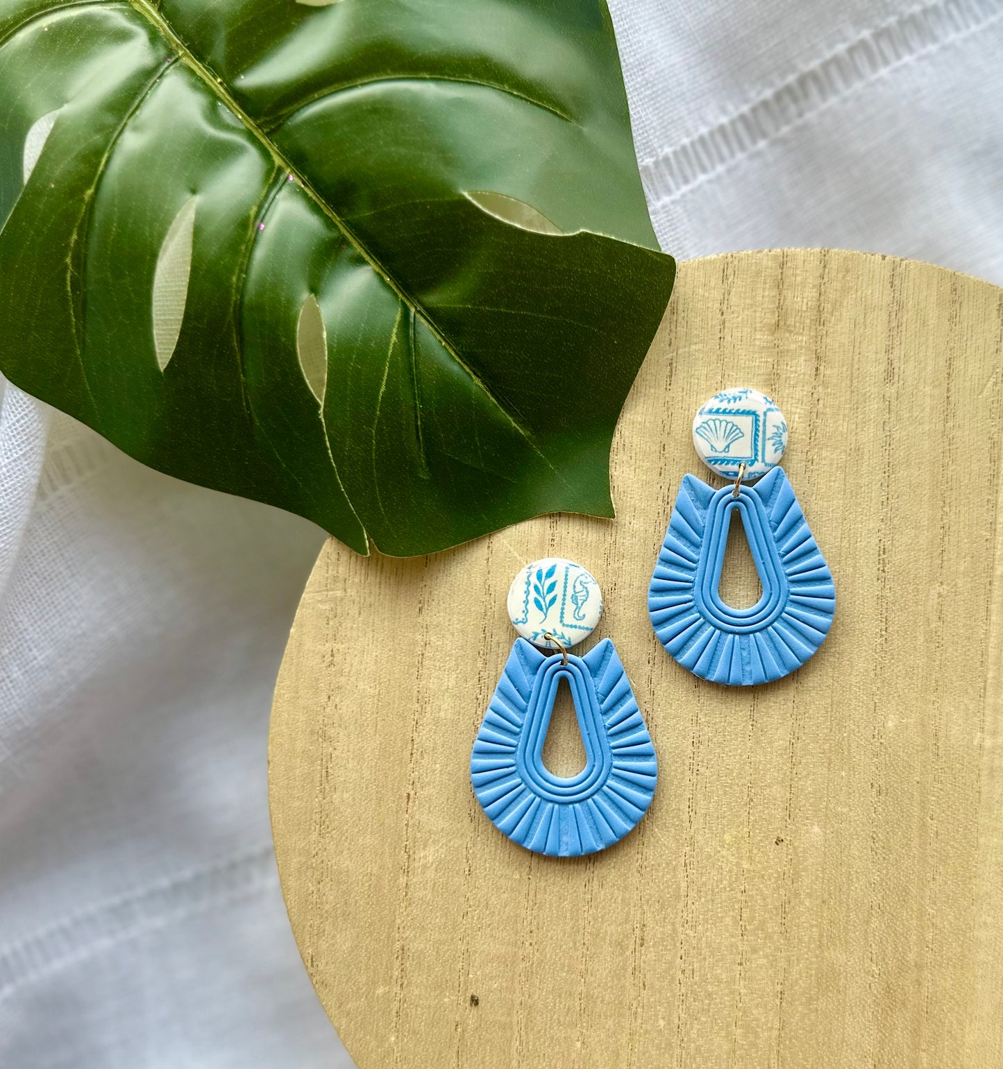 Coastal Maia Rafia Dangle