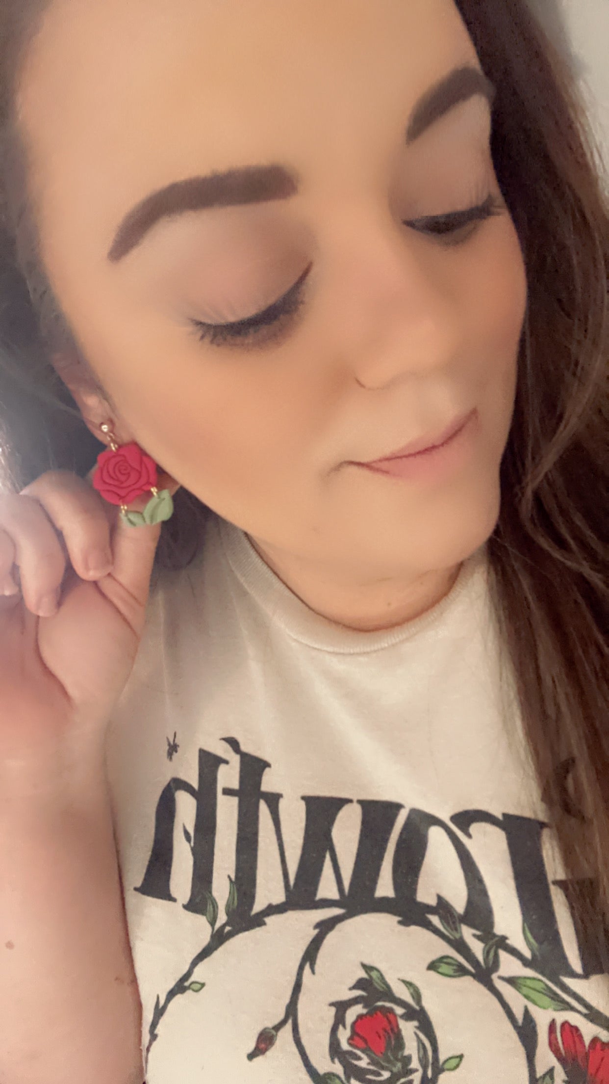 Everlasting Rose Dangle