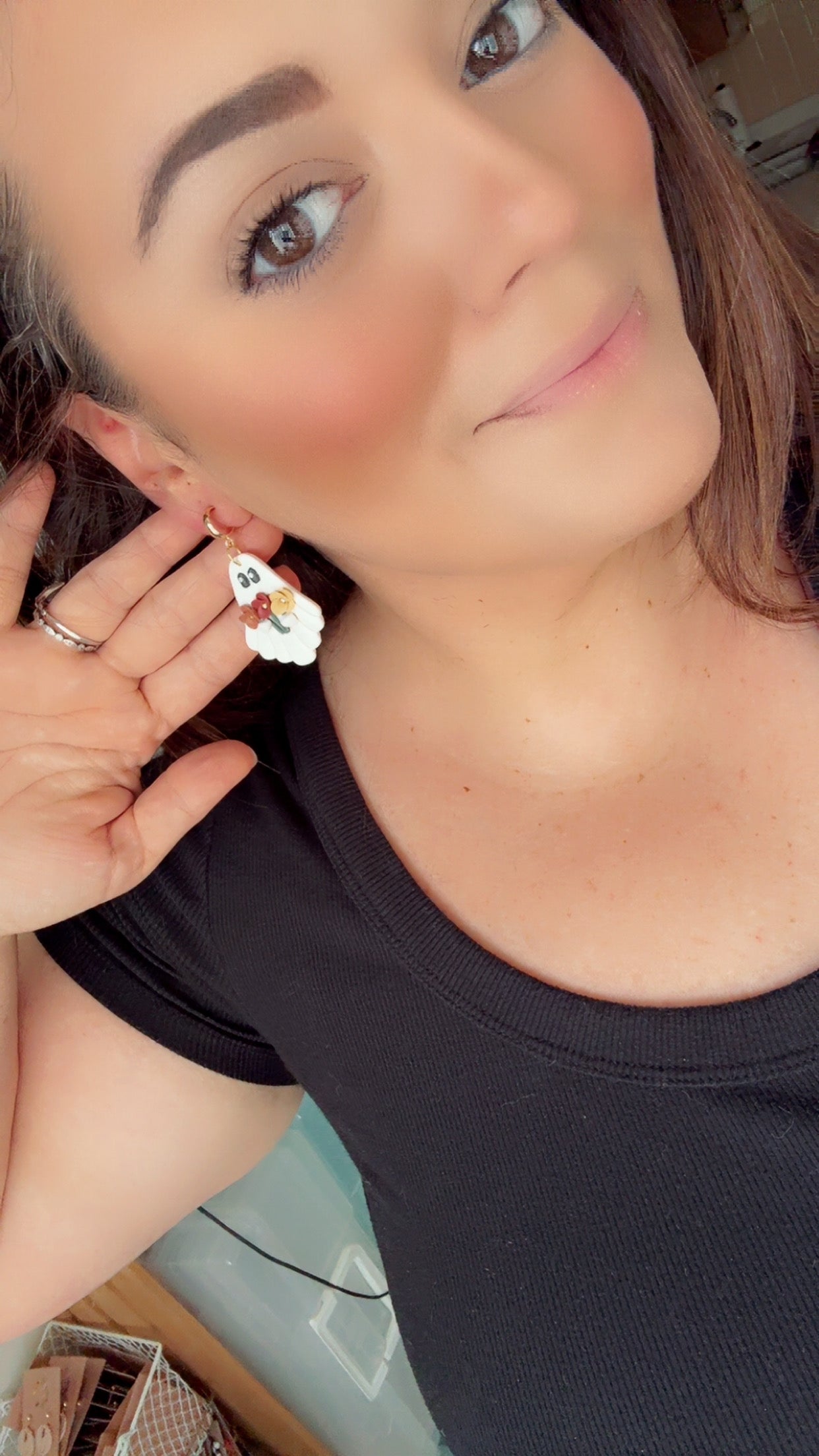 BOO-quet Ghostie Dangles