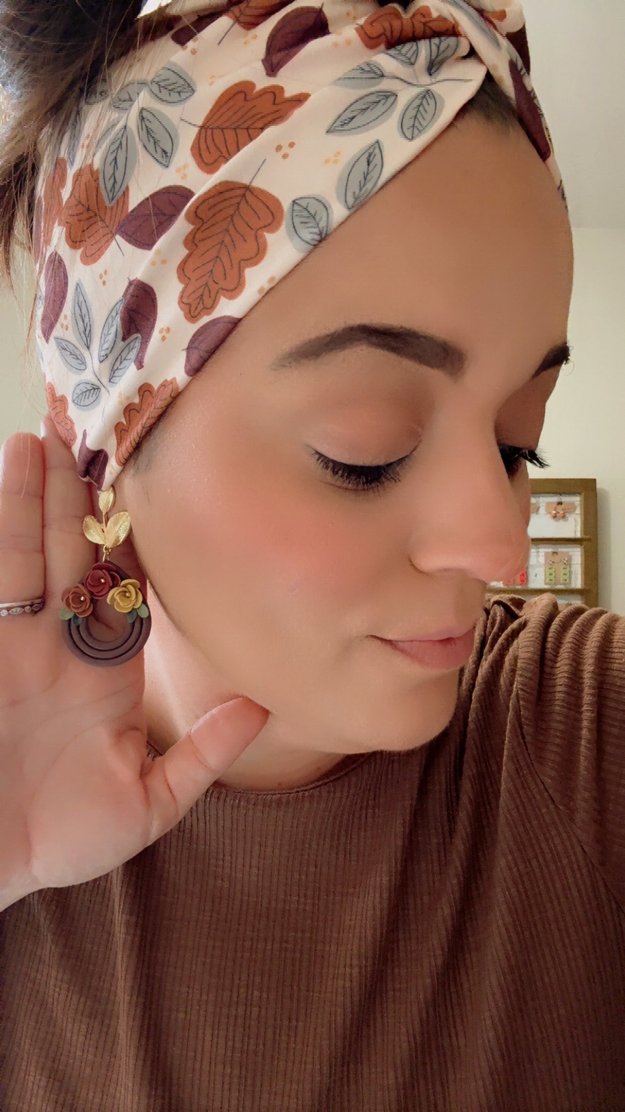Fall Florals Drop Dangle