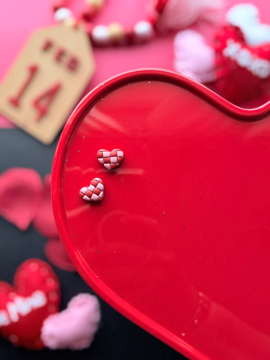 Love is Checkered Stud