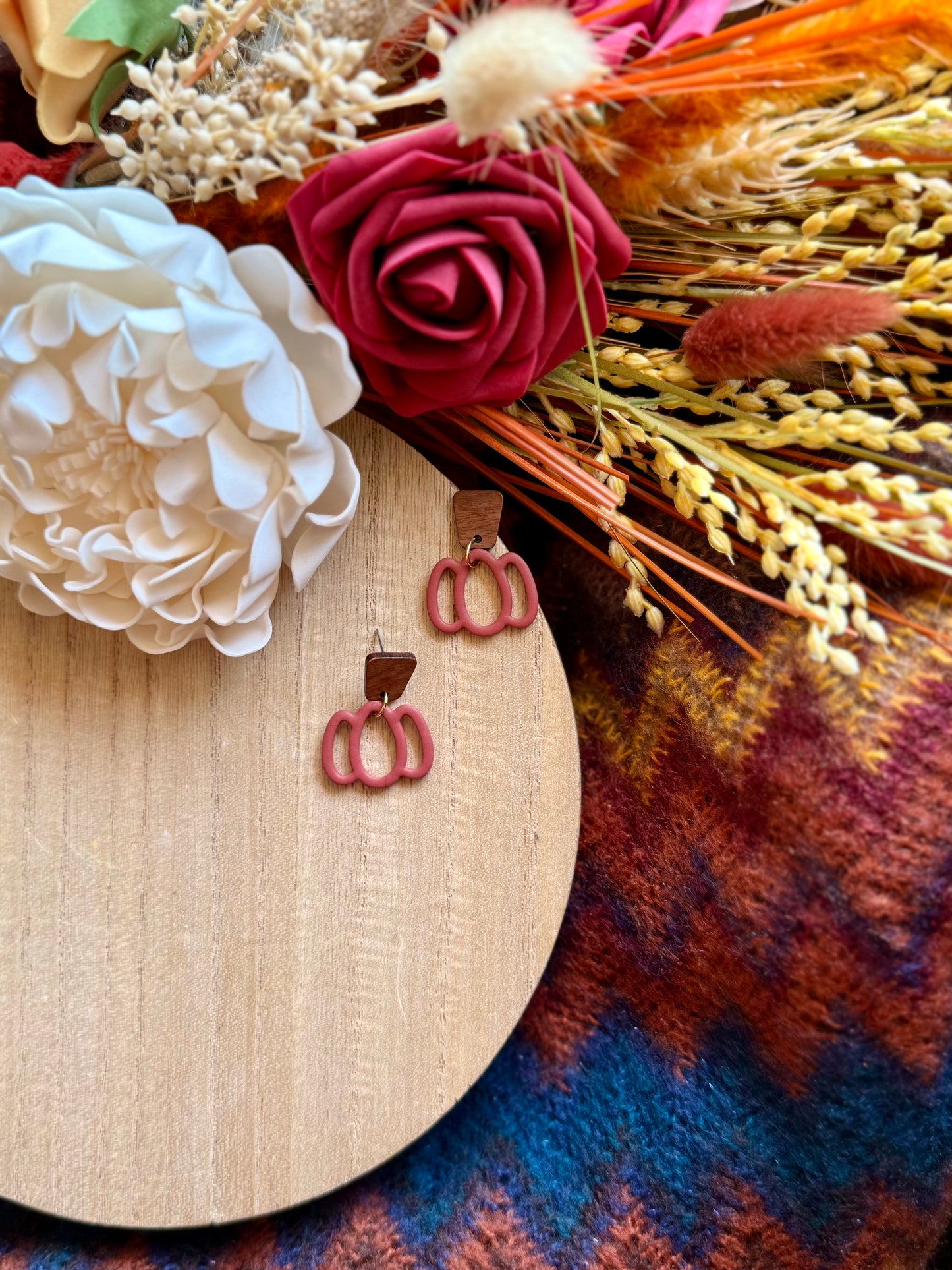 Carved Pumpkin Dangles