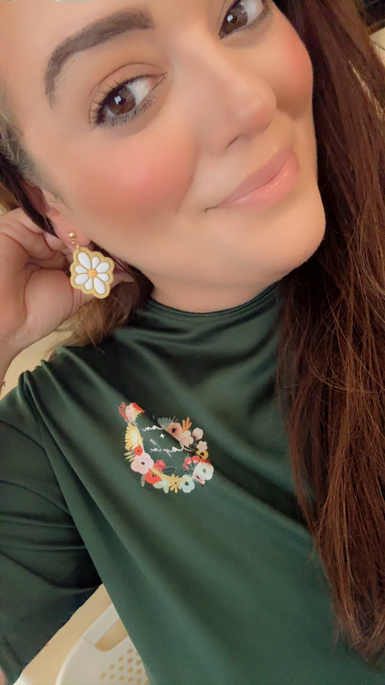 Diamond Daisy Dangle