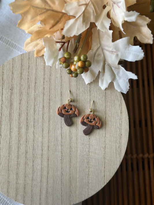 Pumpkin Mushie Dangles