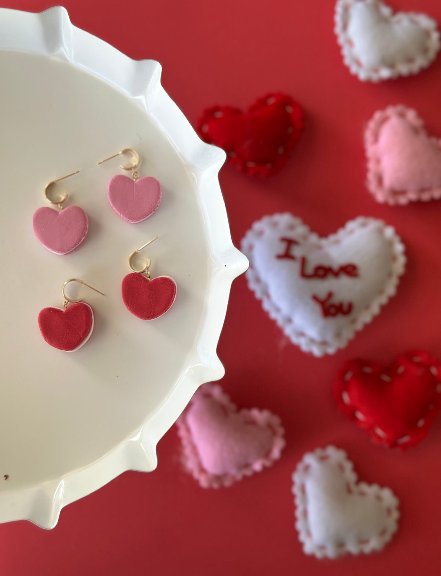 Heart Macaroon Dangles