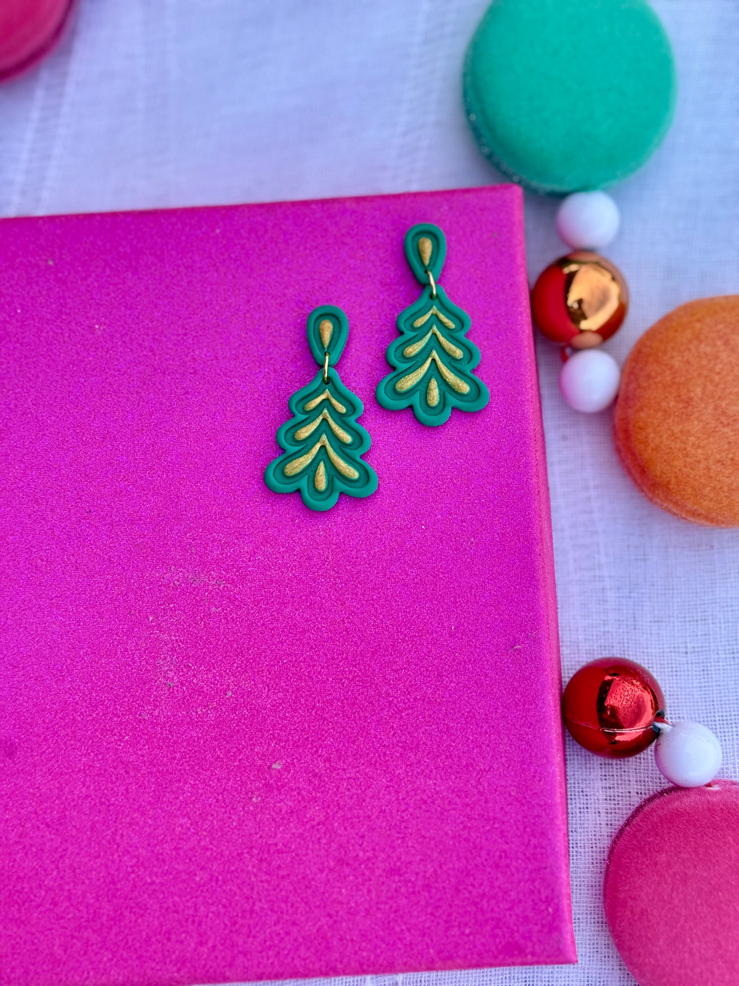 Kelly + Gold Tree Dangle