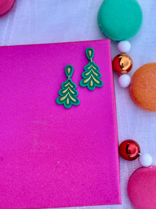 Kelly + Gold Tree Dangle