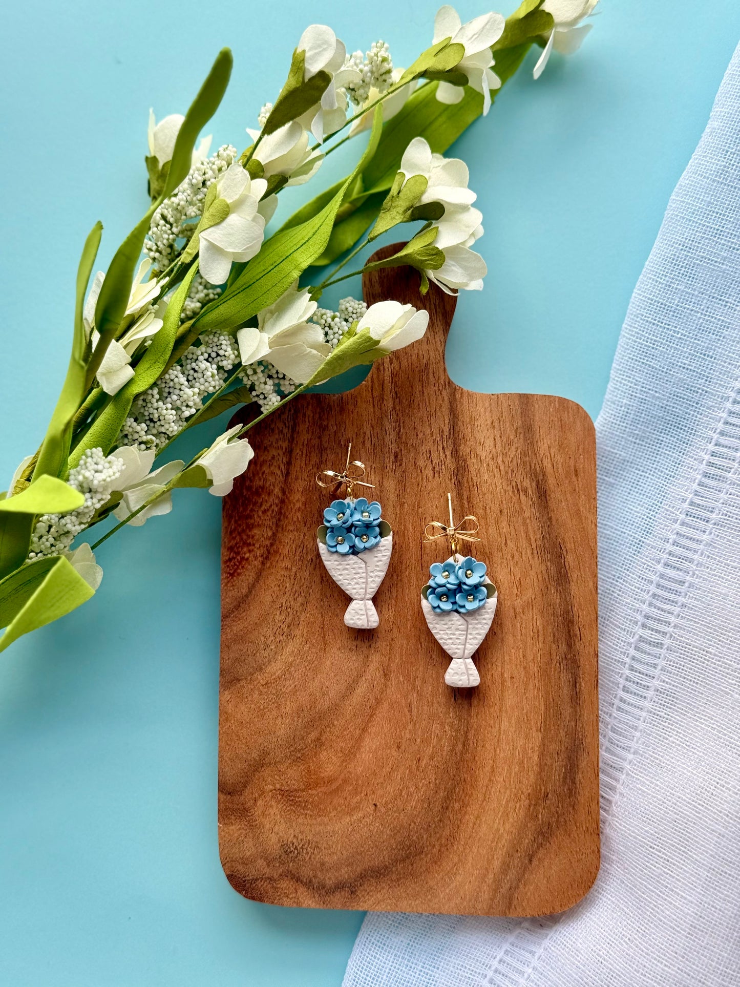 Blue Florals Bouquet Dangle