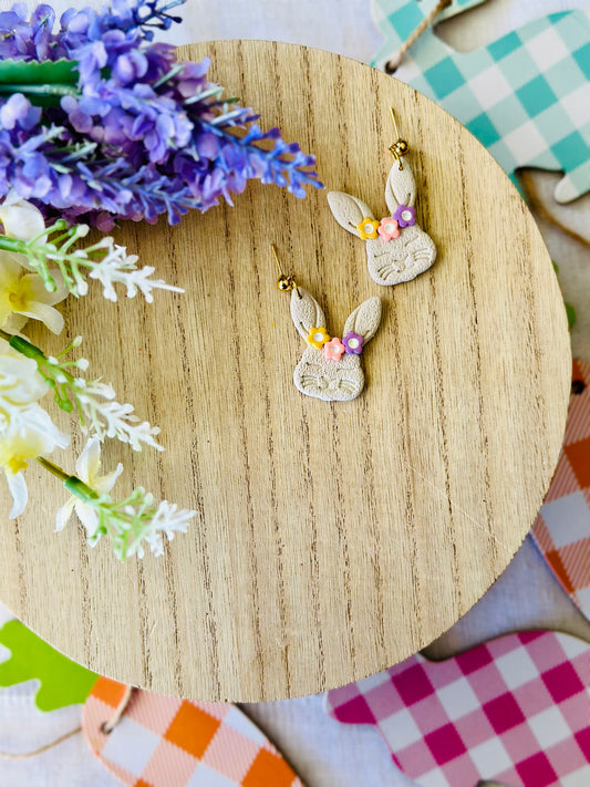 Flower Bunny Dangles