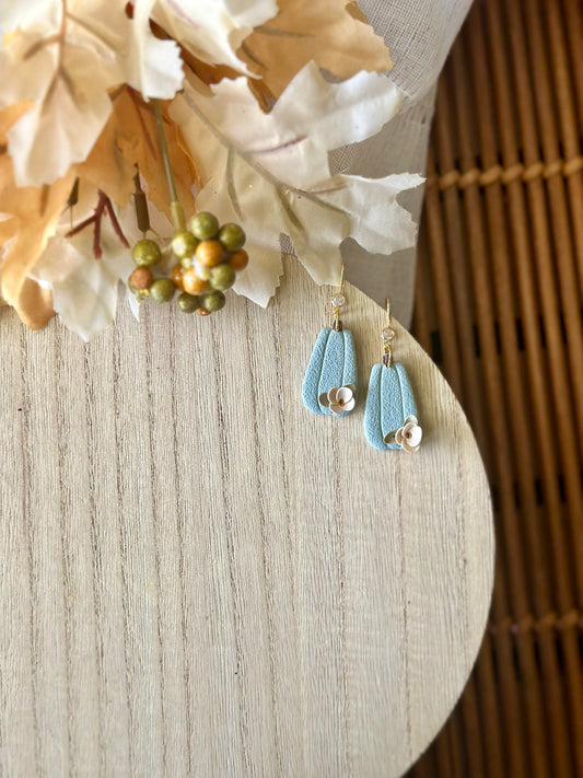 Blue Pumpkin Floral Dangle